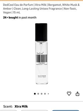 DedCool Xtra Milk Perfume Spray EDP - NEW 15ml 0.5oz